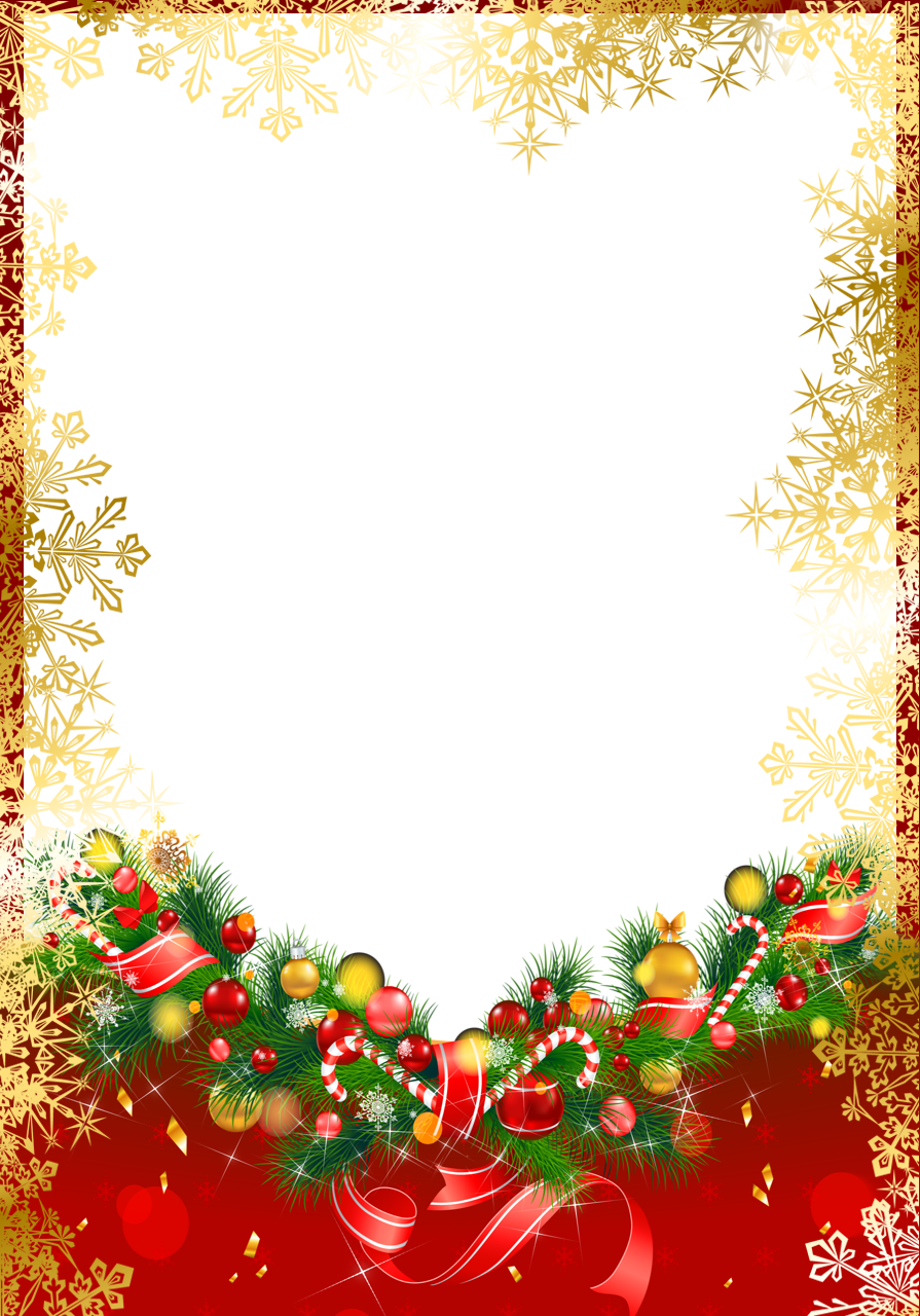 Christmas Valentine Holidays Greetings Frame PNG