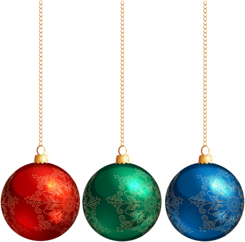 Festivals Christmas Holidays Ornaments Hanging PNG