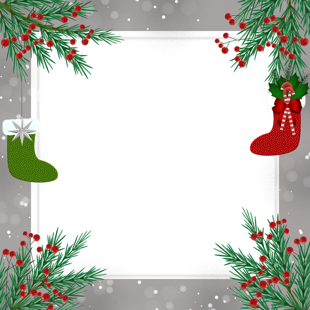 Yuletide Frame Christmas Holidays Ornaments PNG