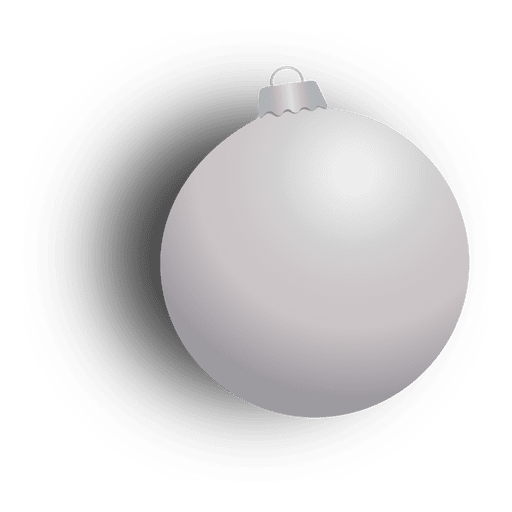 Silver Christmas Holidays Birth Bauble PNG