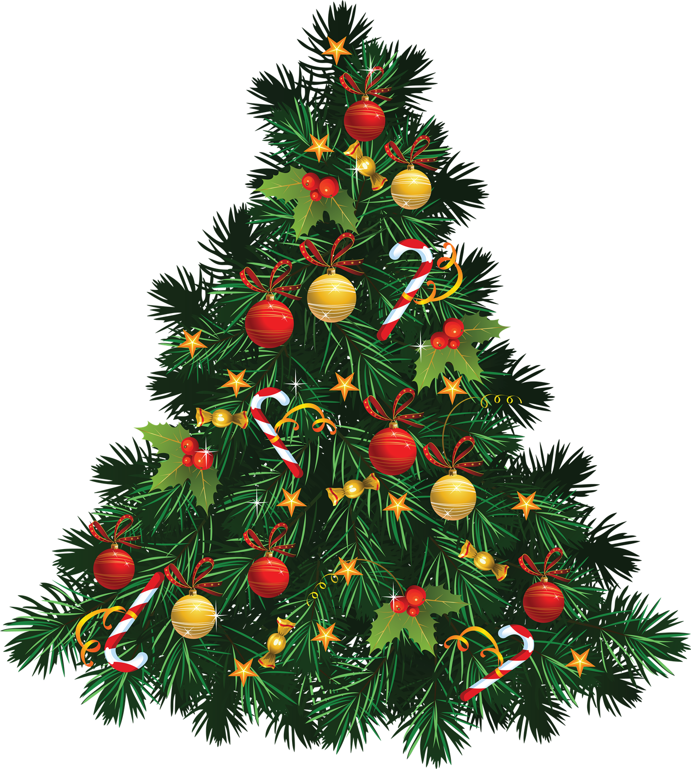 Birthday Cheer Christmas Tree Border PNG