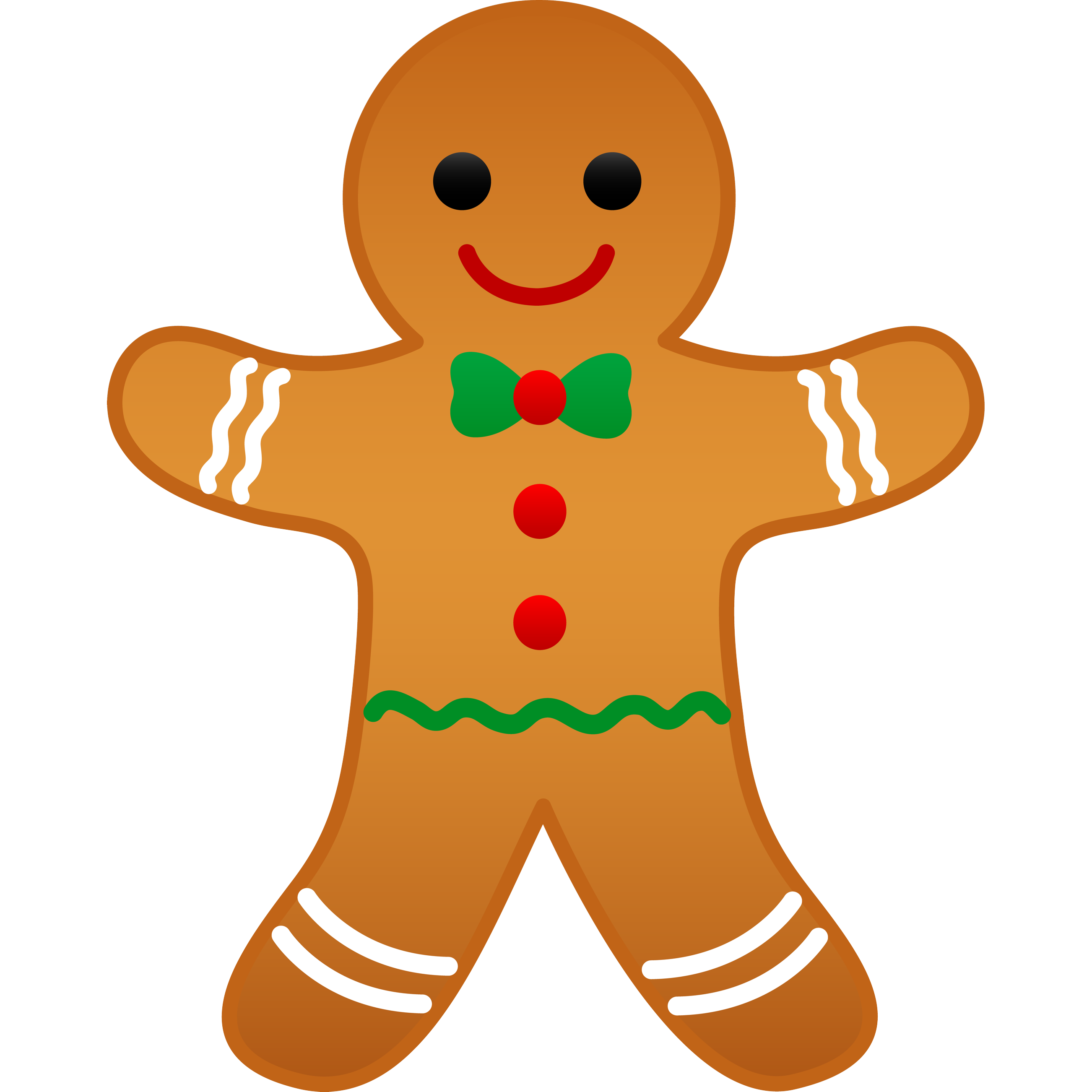 Food Ornament Man Gingerbread Book PNG