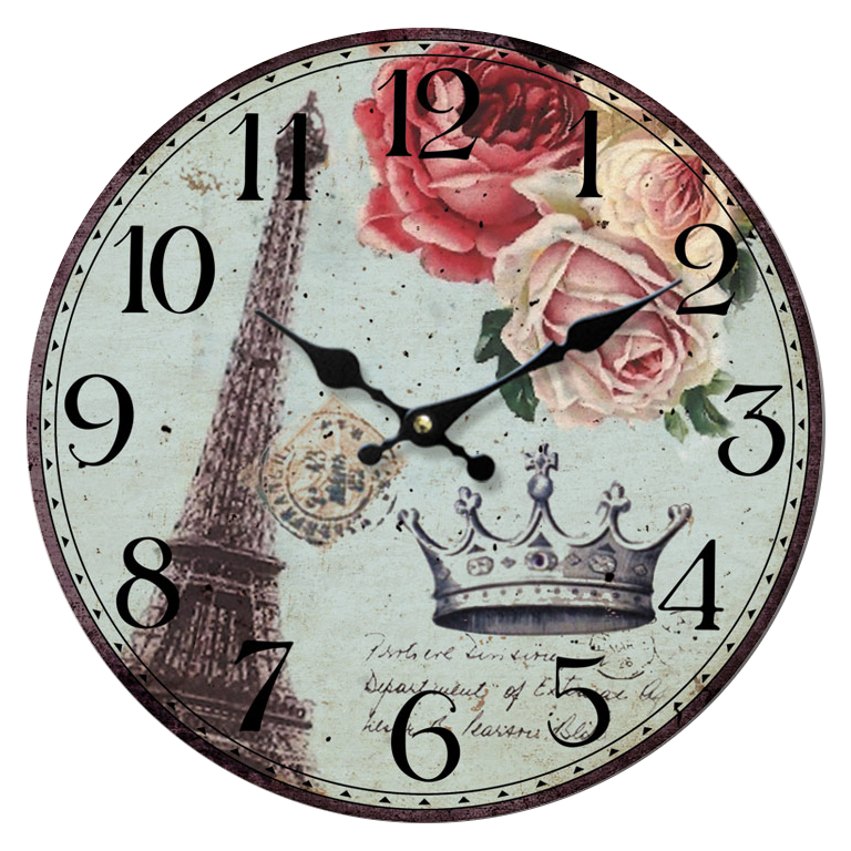 Clock Teak Objects Texture Fun PNG