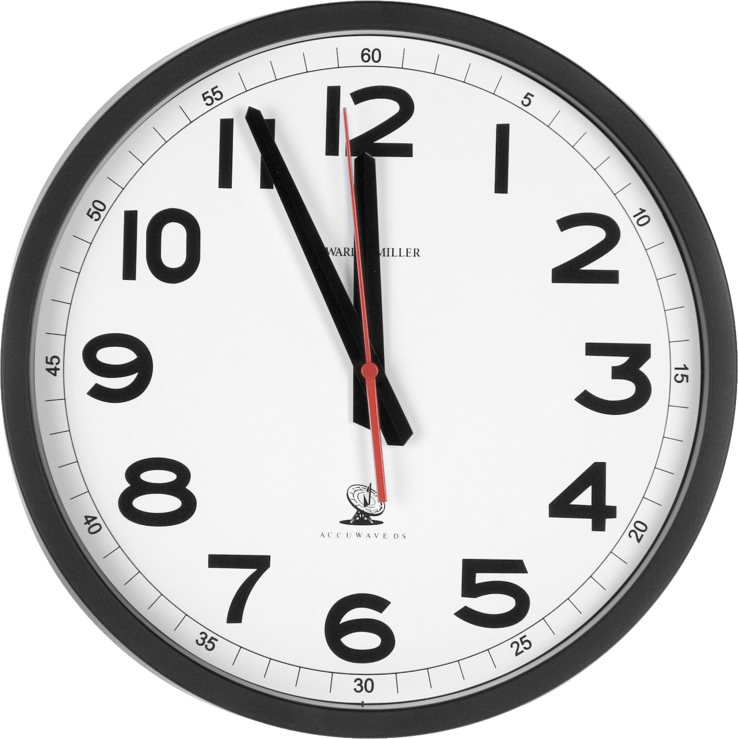 Time Black Sync Clock Teak PNG