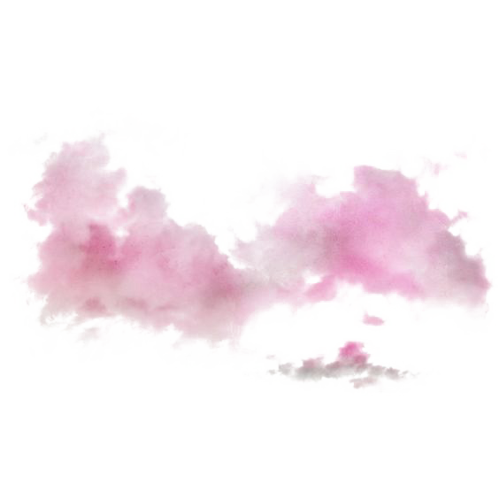 Clouds Fog Petal Pattern Pink PNG