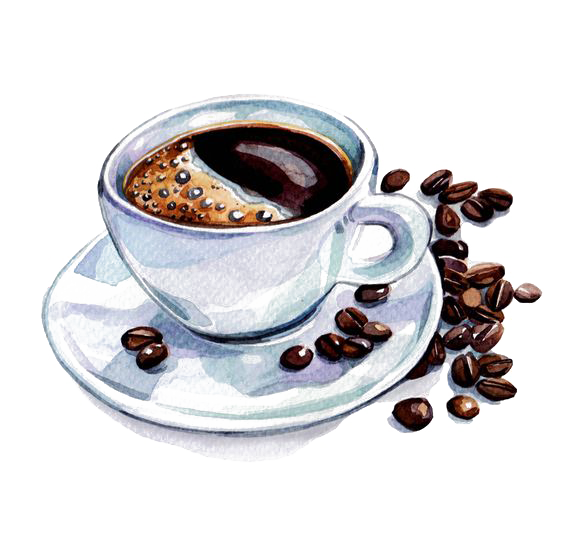 Espresso Cup Bar Watercolor Coffee PNG