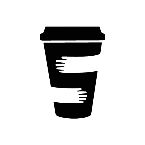 Mug Coffee Typography Plantation Logo PNG