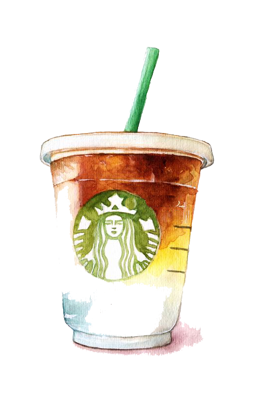 Illustrator Flavor Latte Cafeteria Starbucks PNG