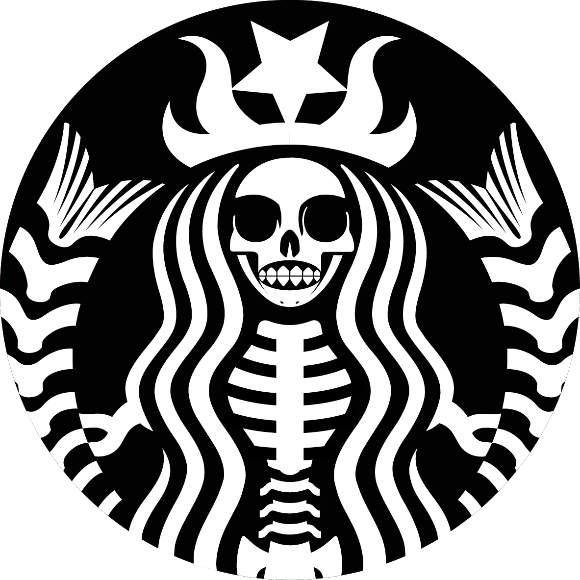 Roasters Drink Skull Black Espresso PNG