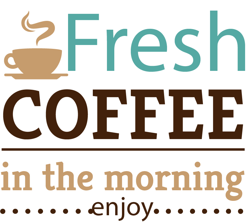 Cafes Coffee Iced Breakfast Logo PNG