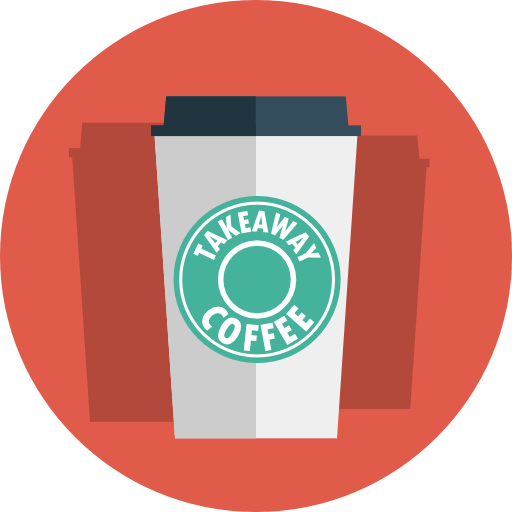 Coffee Icons Breakfast Circle Iced PNG