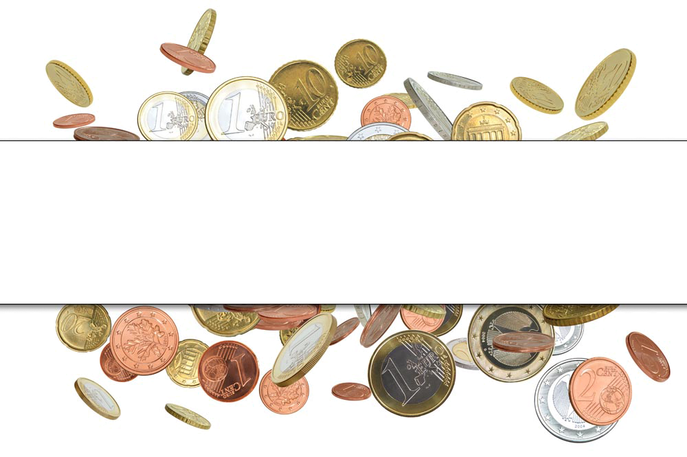 Reality Gold Border Coin Saving PNG