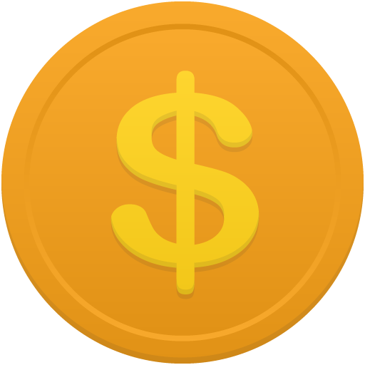 Trademark Yellow Dollar Money Circle PNG