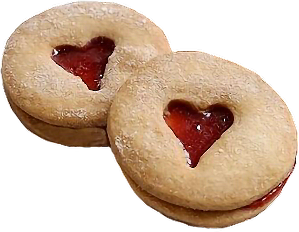 Heart Icing Scones Cookie Fruitcake PNG