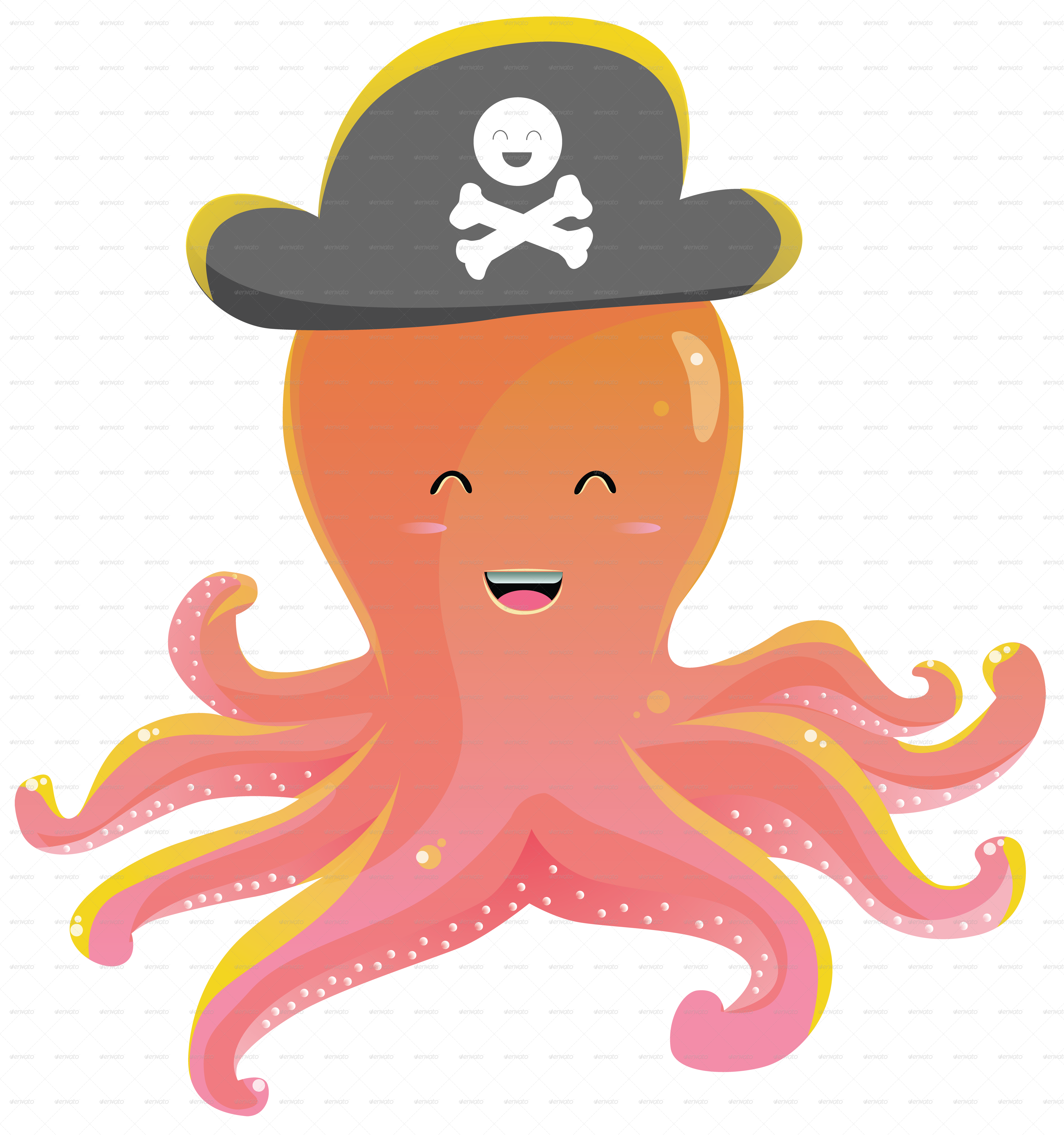 Cartoons Cunning Sweetie Octopus Cartooning PNG