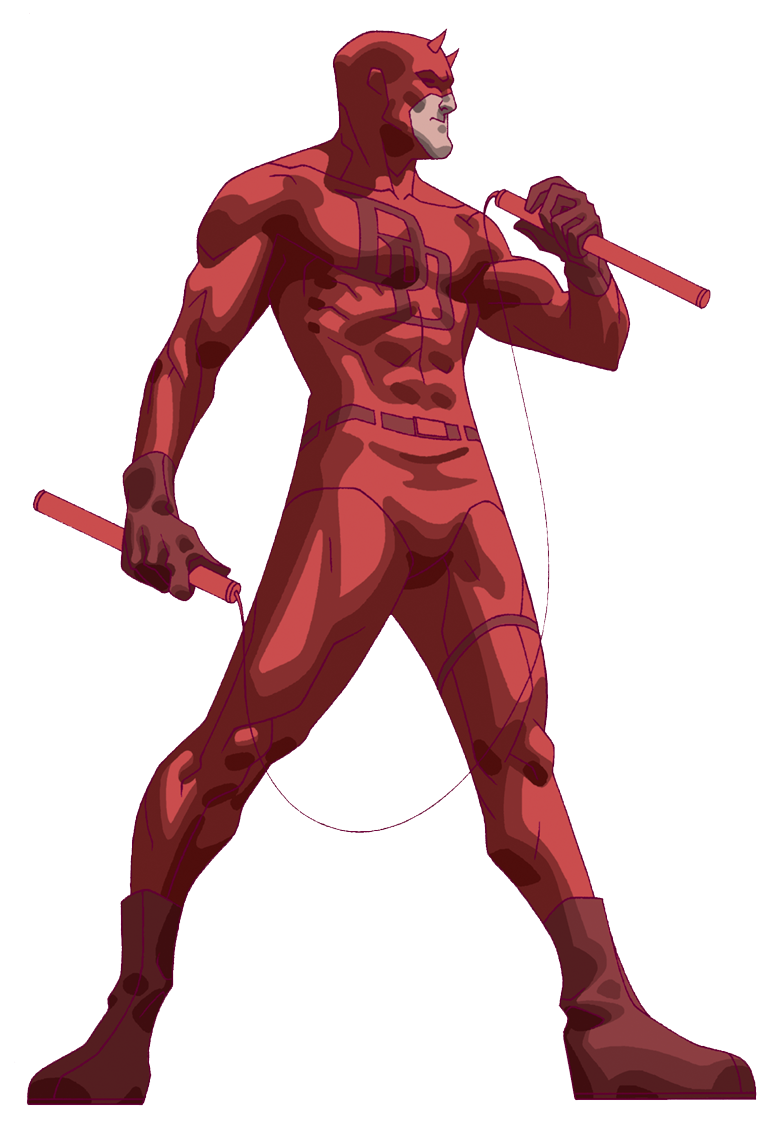 Daredevil Superman Swashbuckler New Cartoon PNG