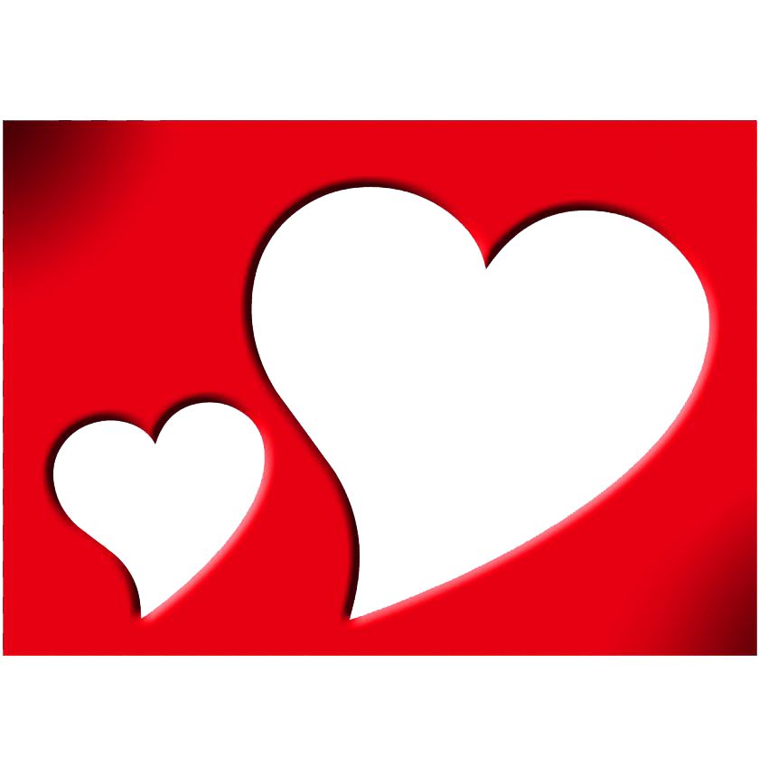 Miscellaneous Heart Frame Edges Valentine PNG