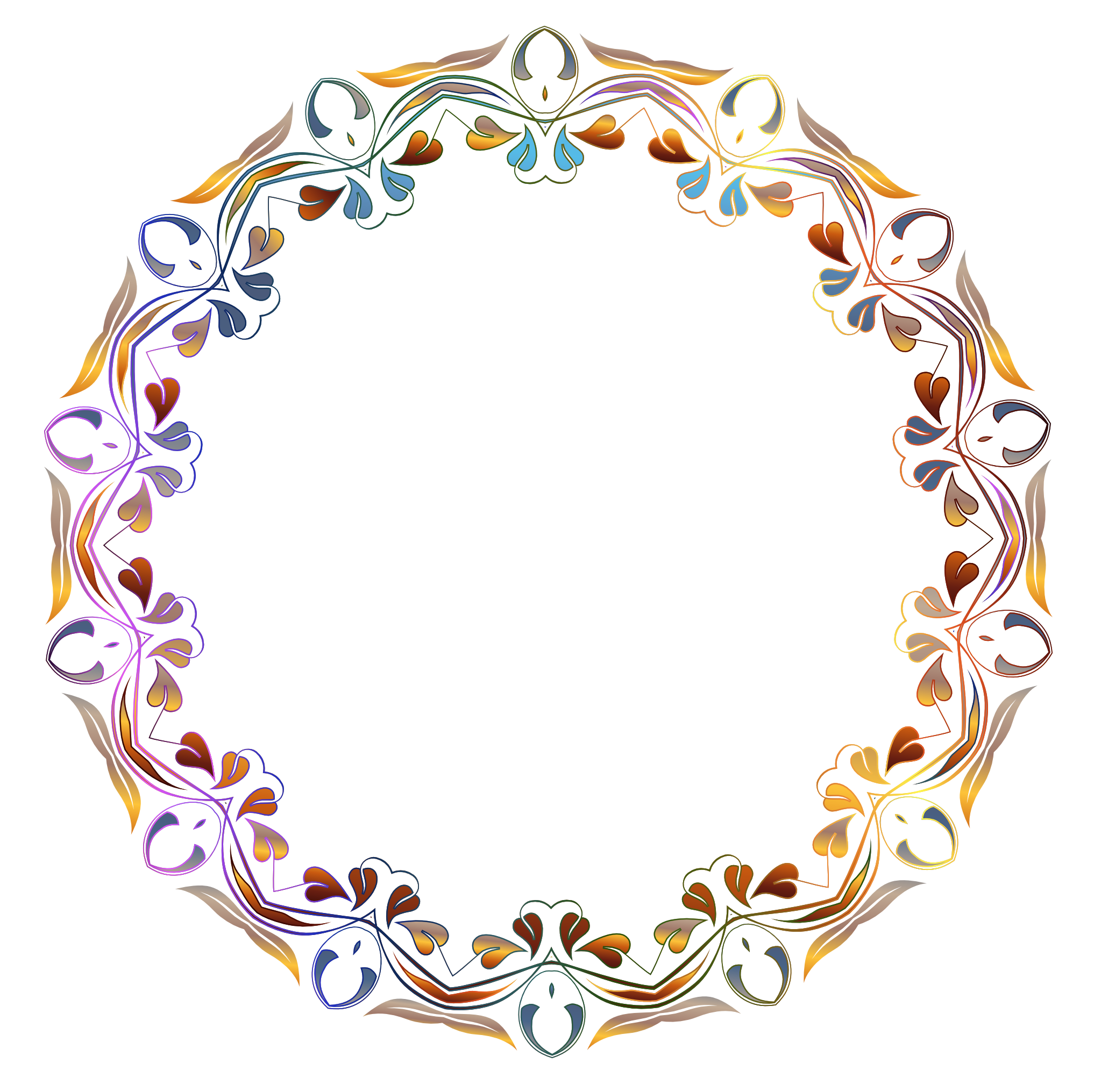Infiltrators Floral Miscellaneous Frame Circle PNG