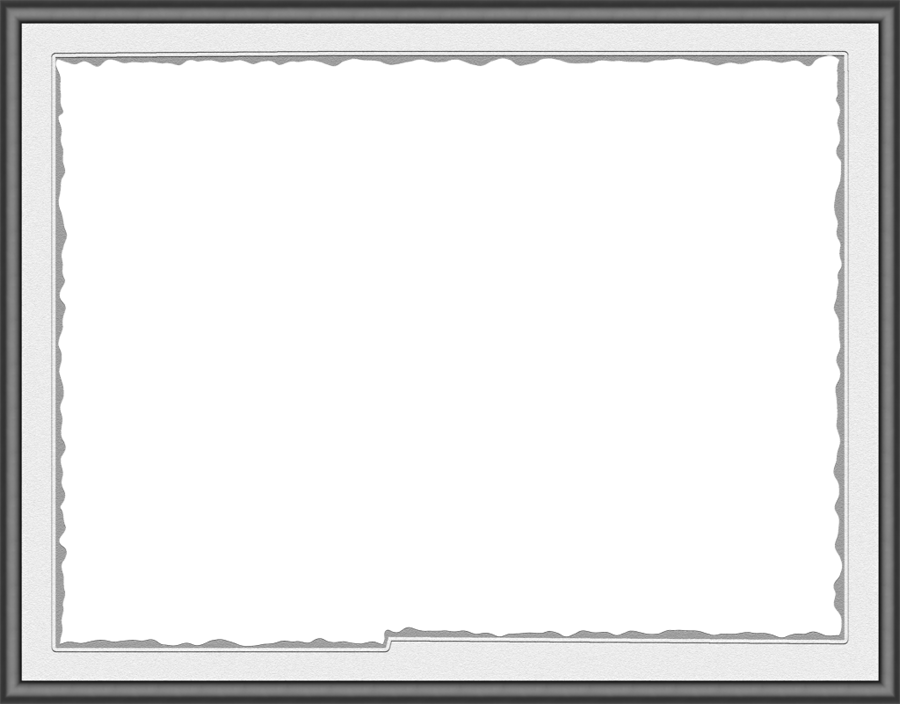 Gray Verges Ornamental Bound Rectangle PNG