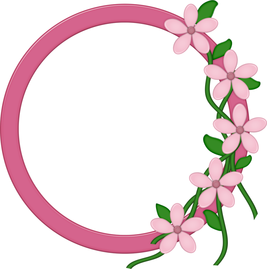 Protector Toys Frame Round Floral PNG