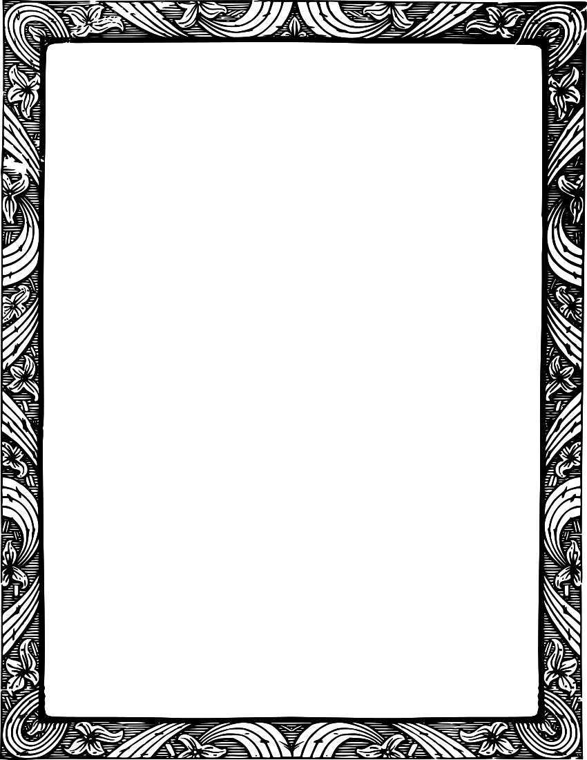 Country Flower White Frame Cosmetic PNG