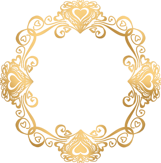 Flower Frame Icon Gold Information PNG