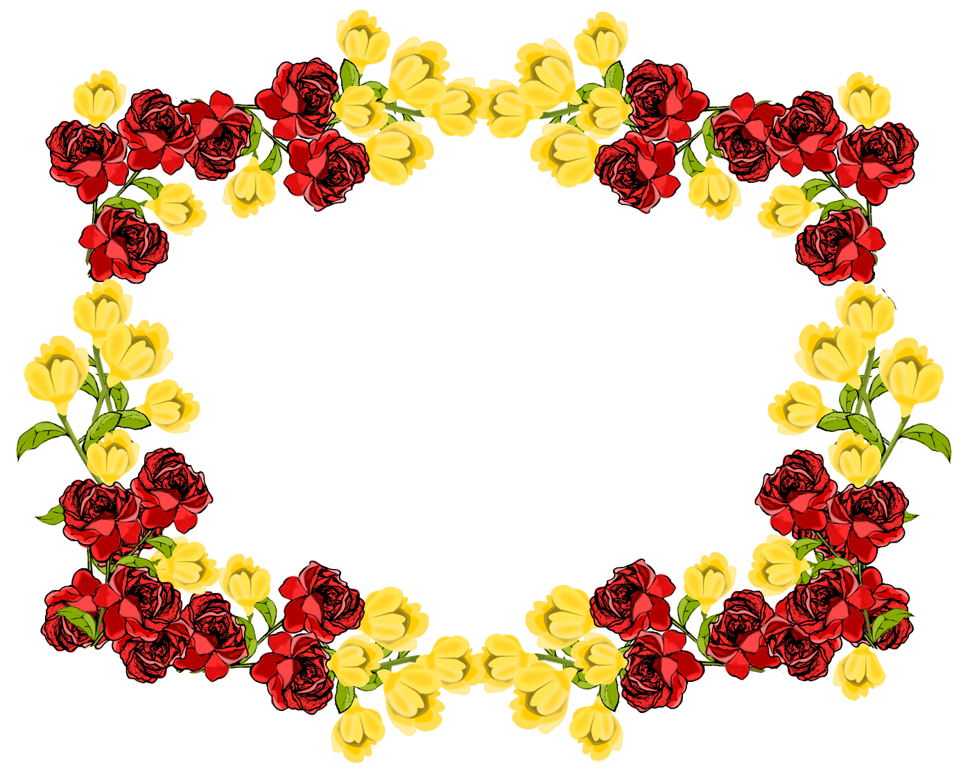 Trendy Red Flower Food Moment PNG