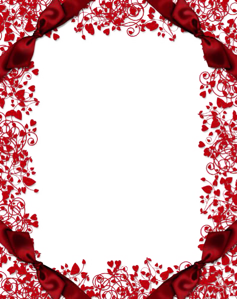 Flower Immigration Frame Things Red PNG