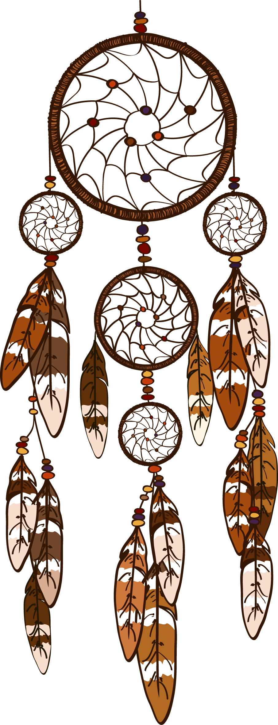 Circle Quality Feather Contrive Dreamcatcher PNG