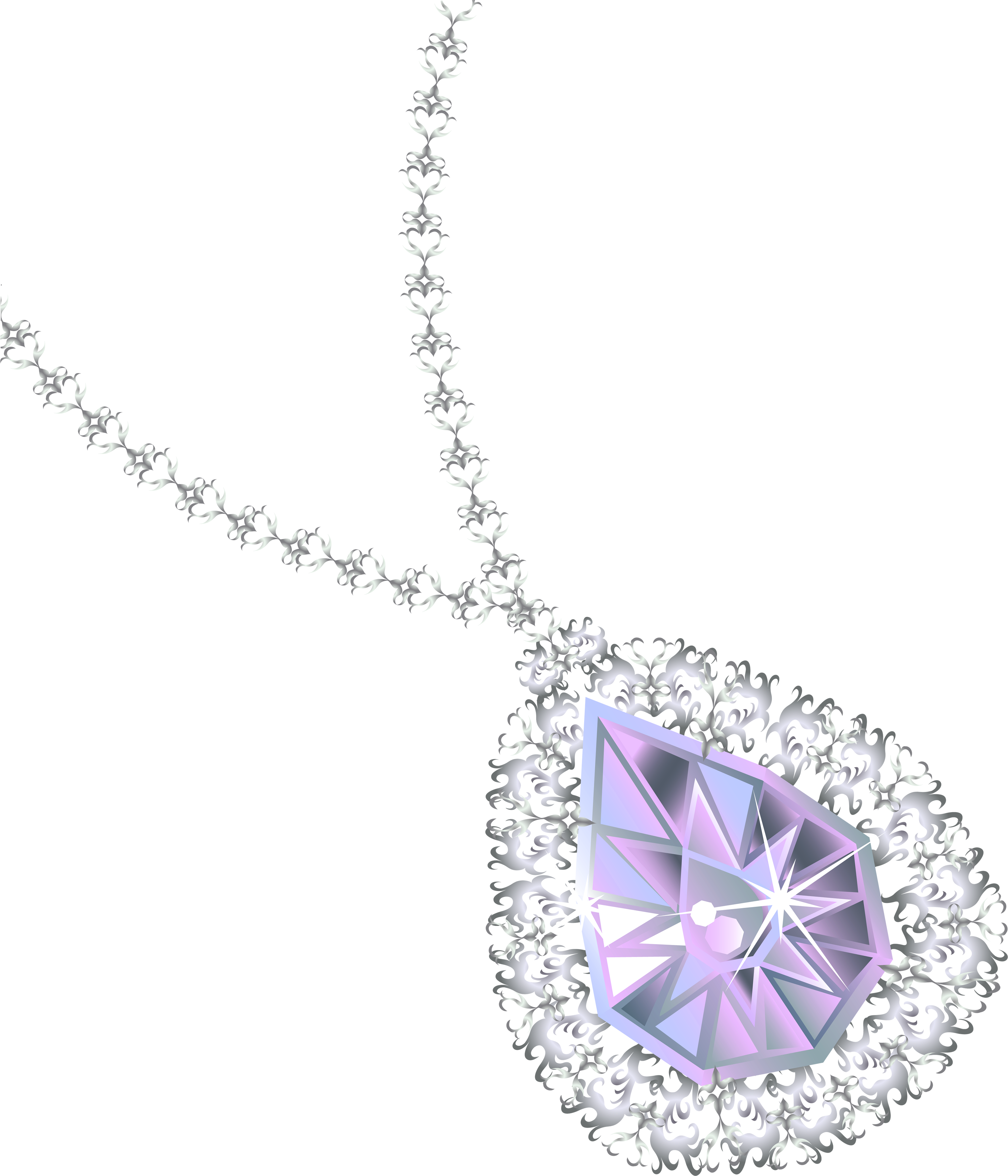 Diamond Beryl Necklace Quartz Karat PNG