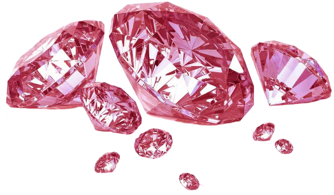 Adamant Tattoo Diamond Pink Style PNG