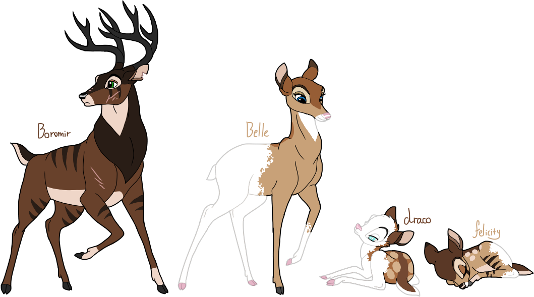 Bambi Deer Cartoon Madden PNG