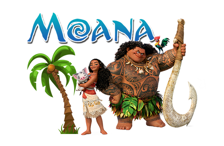 Logo Moana Cartoon PNG