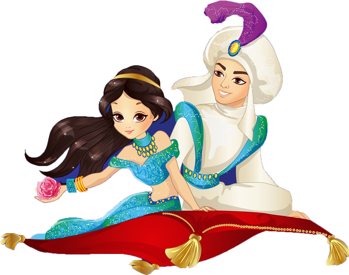 Vector Carpet Magic Aladdin Cartoon PNG
