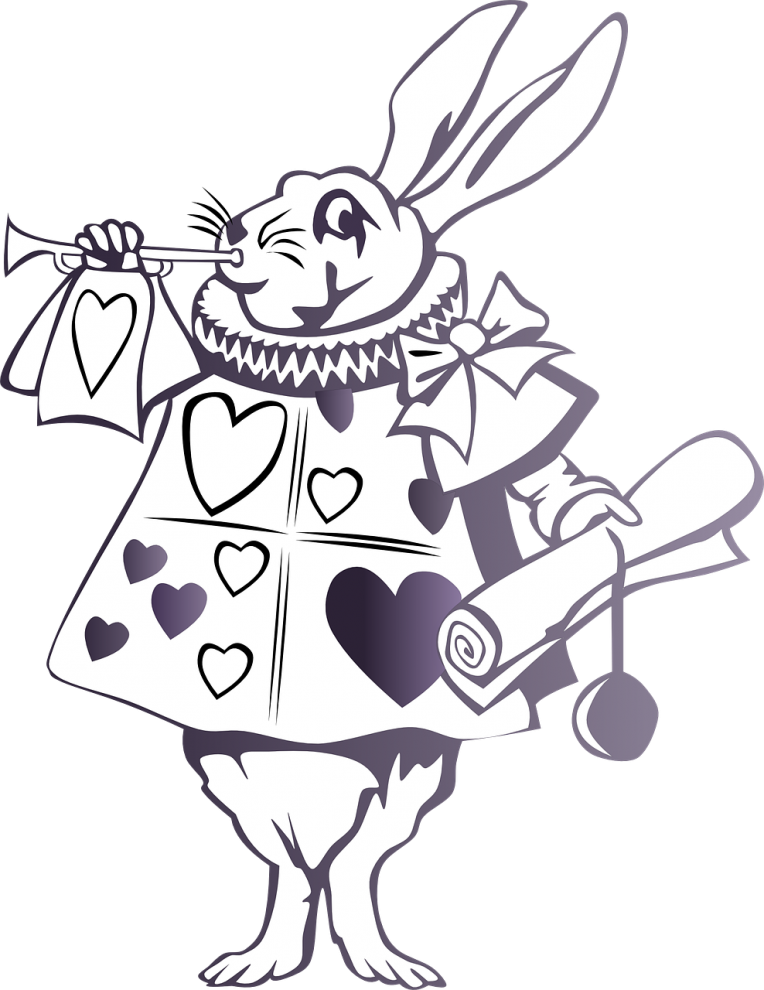 Wonderland Cartoon Rabbit Alice PNG