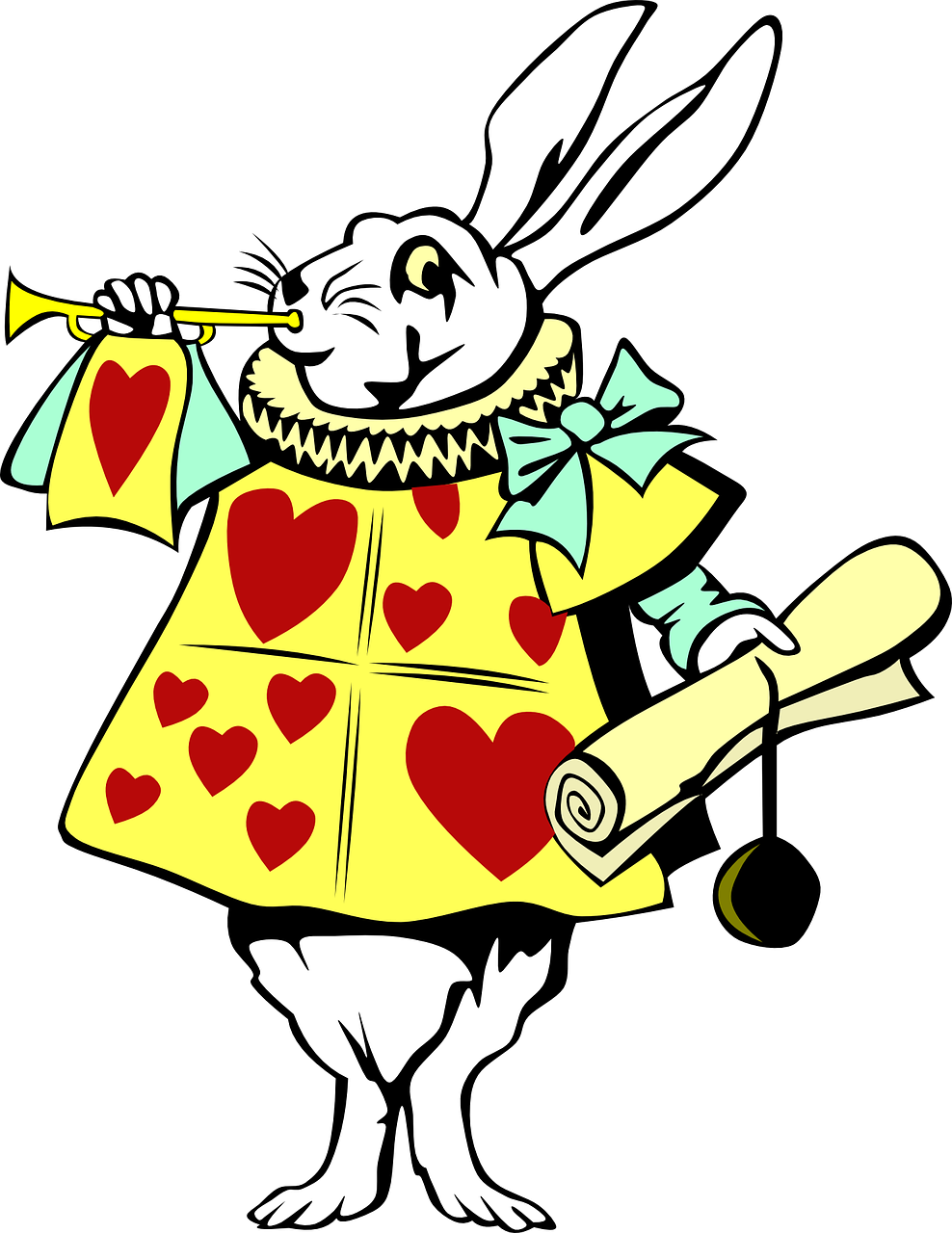 Wonderland Rabbit Alice Cartoon PNG