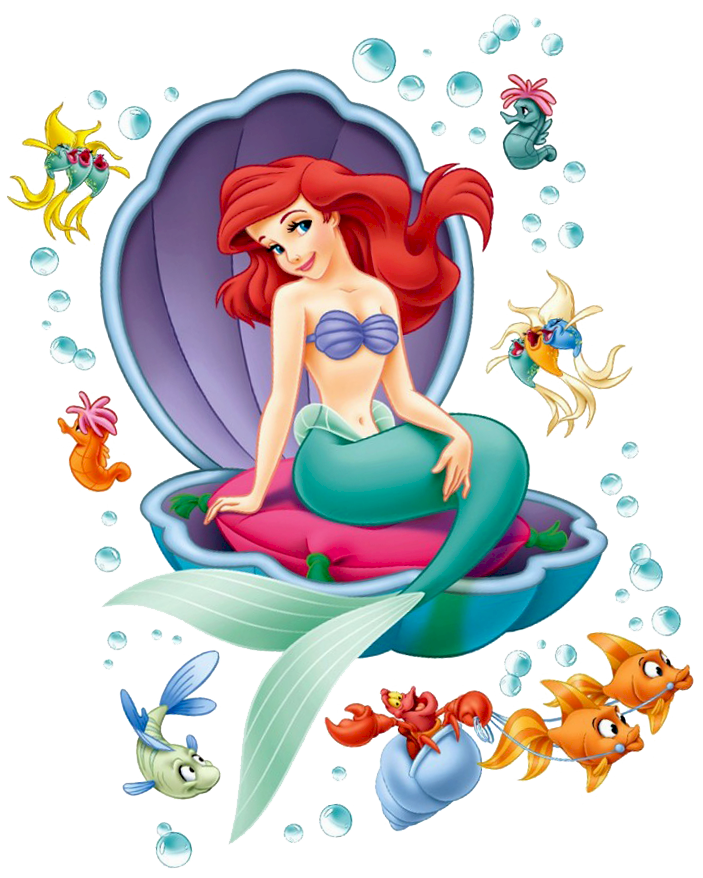Ariel Princess Sebastian Tomboy Mermaid PNG