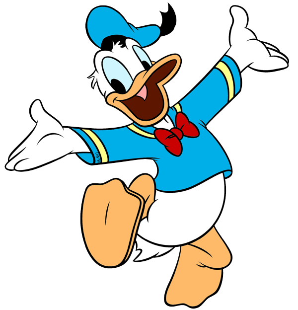 Donald Duck Cane Children PNG