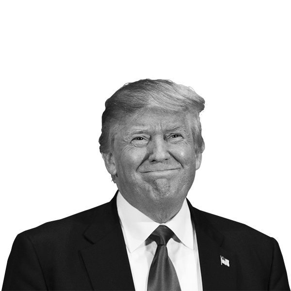 Portrait Outdo Trump Black Donald PNG