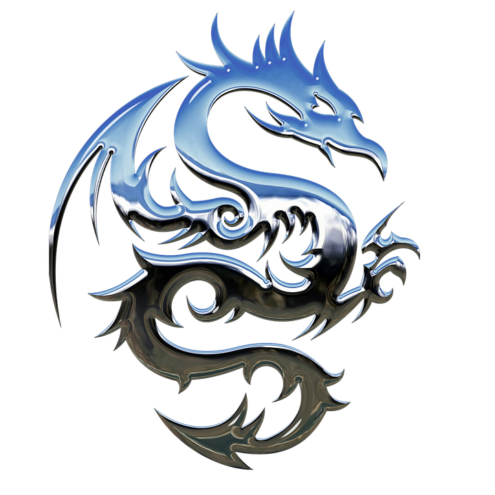 Sword Fang Dragon Fantasy Silk PNG