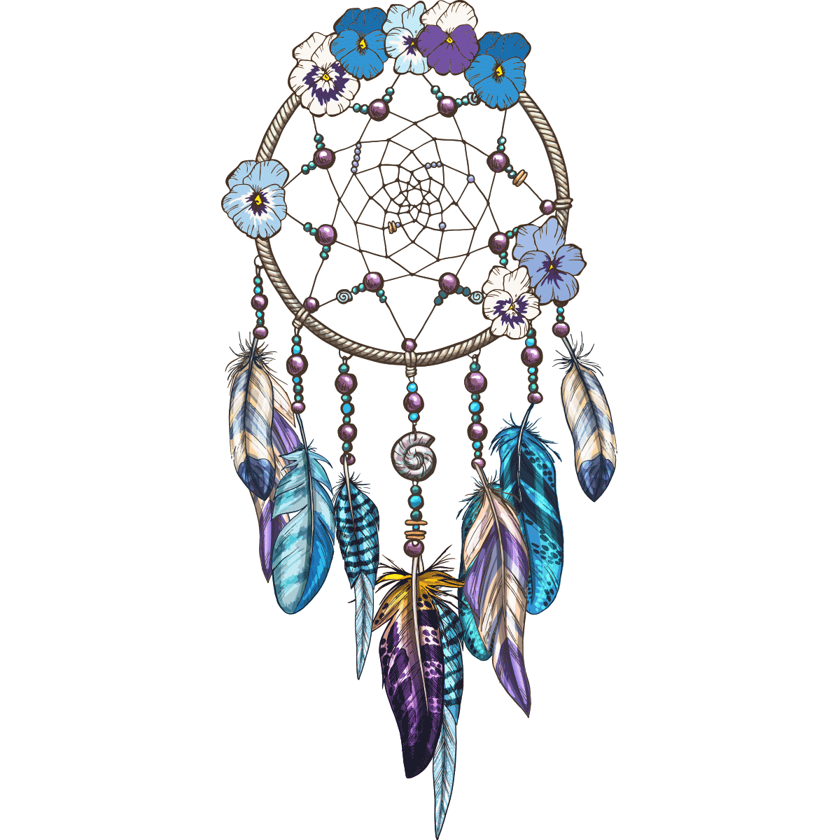 Ornament Figment Brooch Dreamcatcher Illustration PNG