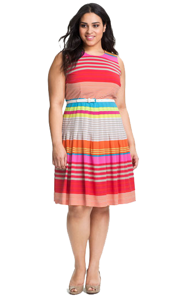 Preen Dress File Shorts Striped PNG