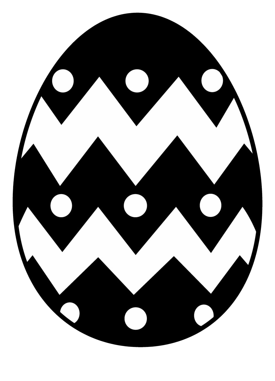 Holidays Christian Egg Resurrection Black PNG
