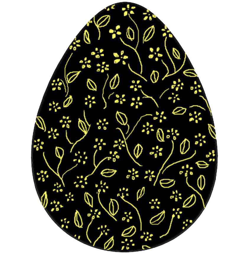 Hols Holidays Egg Black Easter PNG