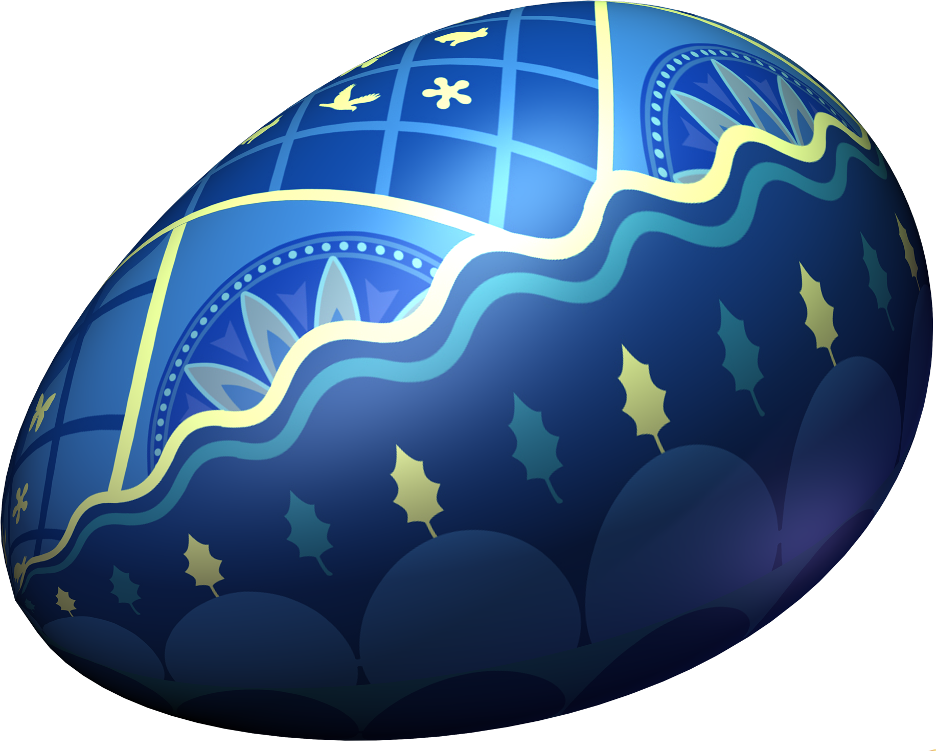 Easterly Holidays Egg Christian Blue PNG