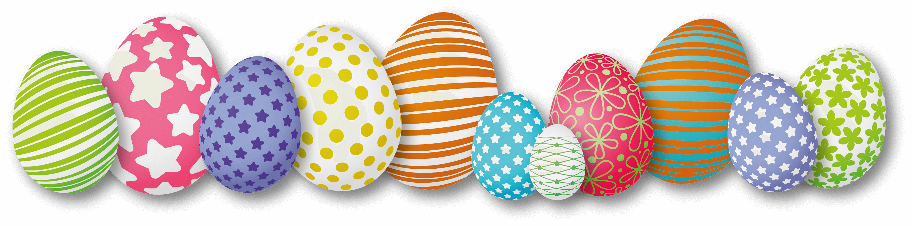 Easter Eggs Holidays Colorful PNG
