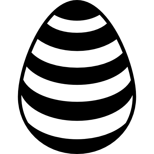 Easter Resurrection Egg Black Decorative PNG