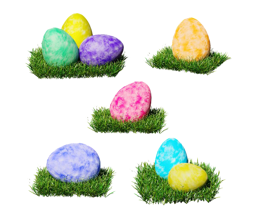 Easter Holidays Colorful Decorative Egg PNG