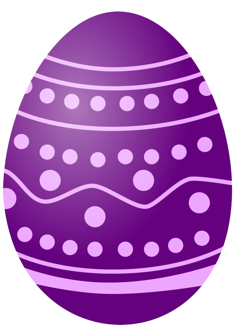Purple Decorative Egg Holidays Christian PNG