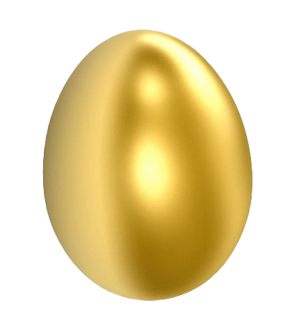 Egg Holidays Gold Easter Easterly PNG